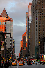 Image showing 8th avenue and corner of 42nd street, New York city