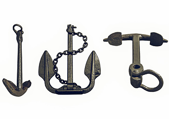 Image showing Vintage looking Anchor isolated