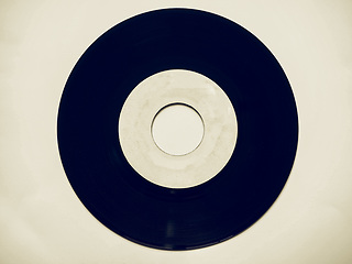 Image showing Vintage looking Vinyl record 45 rpm