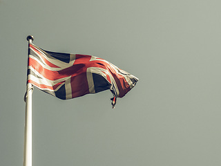 Image showing Vintage looking United Kingdom flag