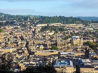 Image showing HDR Aerial view of Bath