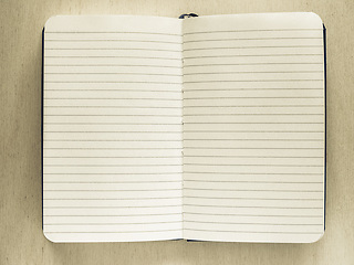 Image showing Vintage looking Note pad page