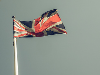 Image showing Vintage looking United Kingdom flag