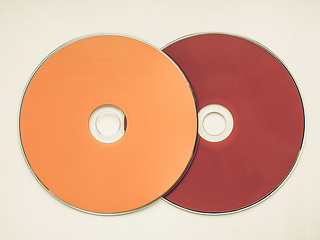 Image showing Vintage looking CD or DVD