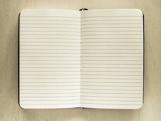 Image showing Vintage looking Note pad page