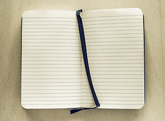 Image showing Vintage looking Note pad page