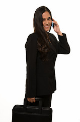 Image showing Business woman on the phone