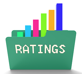 Image showing Ratings File Indicates Chart Classification 3d Rendering