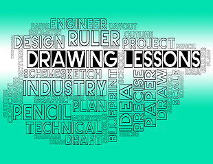 Image showing Drawing Lessons Shows Sketching And Creativity Classes