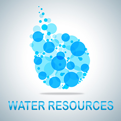 Image showing Water Resources Shows H2o Sources And Stocks