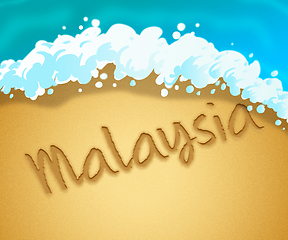 Image showing Malaysia Holiday Shows Vacation Asia 3d Illustration