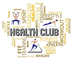 Image showing Health Club Represents Getting Fit And Healthy