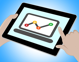 Image showing Graph Online Means Graph Forecast 3d Illustration