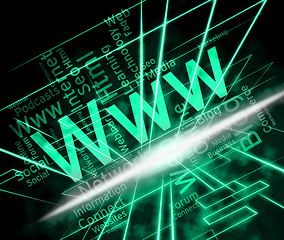 Image showing Www Word Meaning World Wide Web And Websites