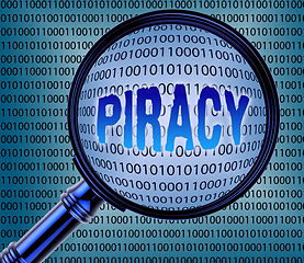 Image showing Computer Piracy Represents Patented Copyright 3d Rendering