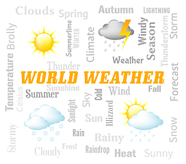 Image showing World Weather Represents Global Meteorological Conditions Foreca