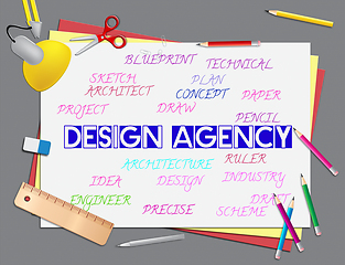 Image showing Design Agency Means Artwork And Creative Services