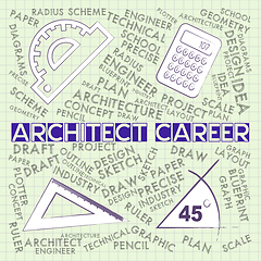 Image showing Architect Career Shows Architecture Design 3d Illustration