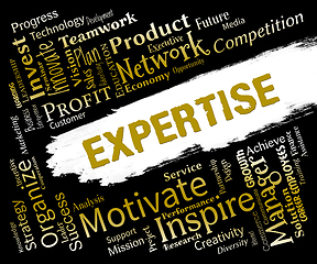 Image showing Expertise Words Indicates Proficient Skills And Experience