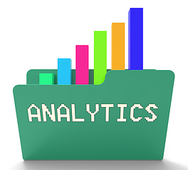 Image showing Analytics File Means Data Graph 3d Rendering