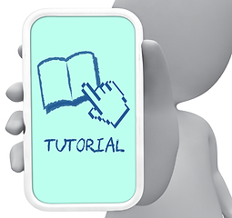 Image showing Tutorial Online Represents Internet Learning 3d Rendering