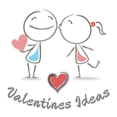 Image showing Valentines Ideas Means Romantic Plans And Celebration