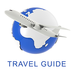 Image showing Travel Guide Means Holiday Tours 3d Rendering