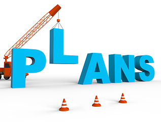 Image showing Make Plans Indicates Goals Planner 3d Rendering
