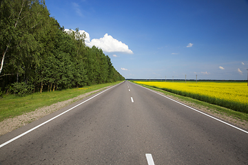 Image showing rural road in asphalt