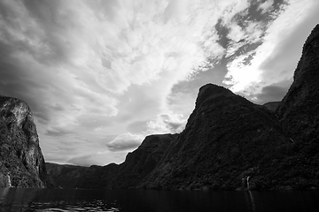 Image showing Naeroyfjord, Sogn og Fjordane, Norway