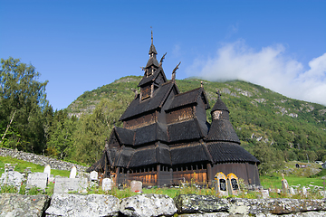 Image showing Borgund Stave Church, Sogn og Fjordane, Norway