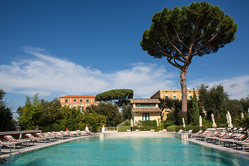 Image showing Swimming pool of luxury hotel