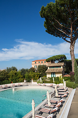 Image showing Swimming pool at hotel. Italia