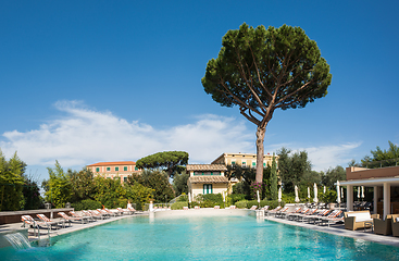 Image showing Swimming pool of luxury hotel