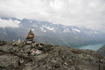 Image showing Mountain hiking in Norway