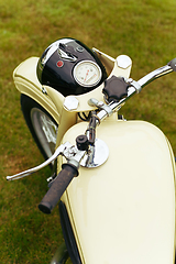 Image showing beautiful retro vintage motorbike