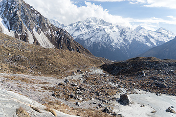 Image showing Scenic view of Himalaya mountain in Nepal