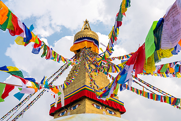 Image showing Boudhanath Stupa in Kathmandu, Nepal