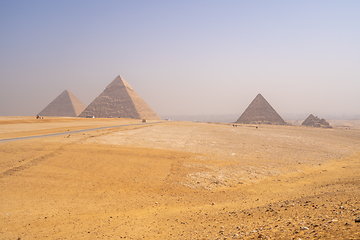 Image showing Pyramids of Giza near Cairo Egypt