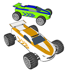 Image showing Replica of original car vector or color illustration