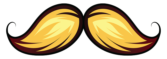 Image showing Moustache logo for gaming illustration vector on white backgroun