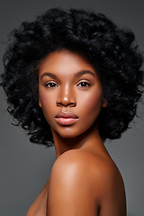 Image showing beautiful dark skin girl