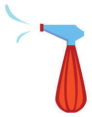 Image showing Orange-colored clipart spray bottle vector or color illustration