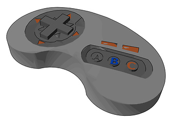 Image showing The game controller vector or color illustration