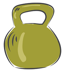 Image showing Dumbbell for exercise workout equipment illustration basic RGB v