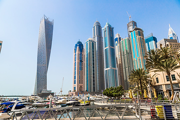 Image showing Dubai Marina cityscape, UAE