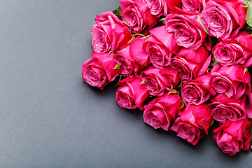 Image showing pink roses isolated on white