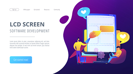 Image showing Front end development it concept vector illustration