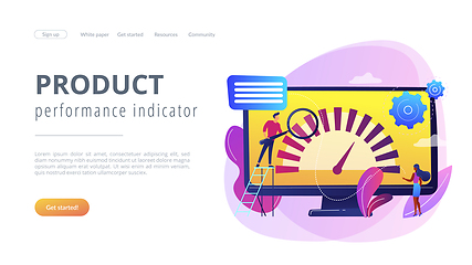 Image showing Benchmark testing concept landing page.