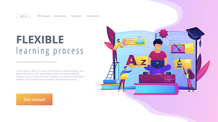 Image showing Personalized learning concept landing page